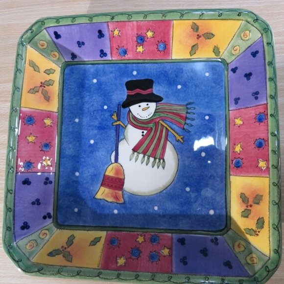 Snowman Plate by Sango designed by Sue Zipkin - Picture 1 of 9